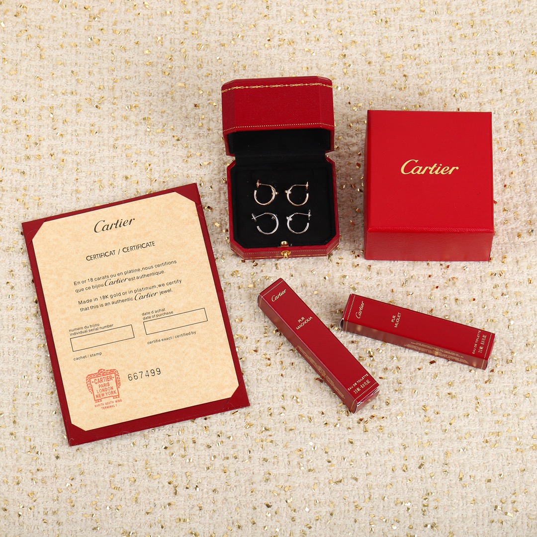 Cartier nail earrings