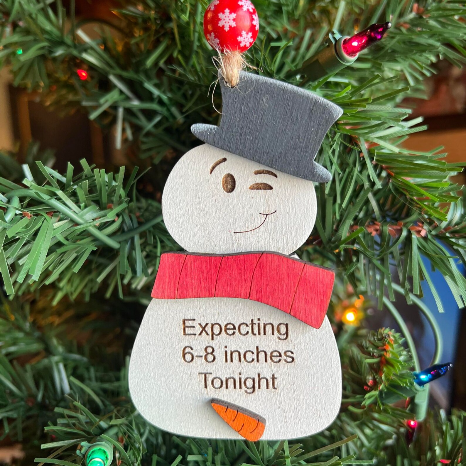 Humor Snowman Christmas Ornament