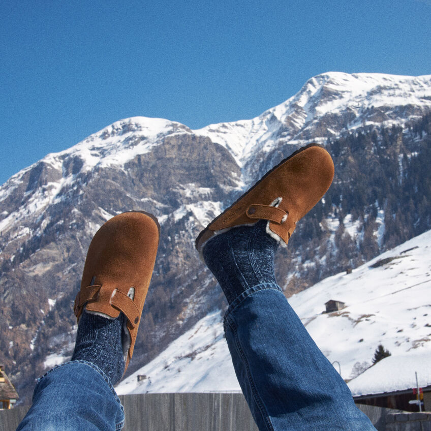 Boston Shearling Suede Leather B-18942