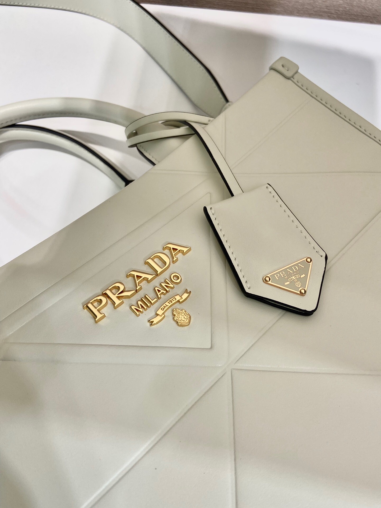 Prada Triangular Diamond Small Tote Bag 1BA379