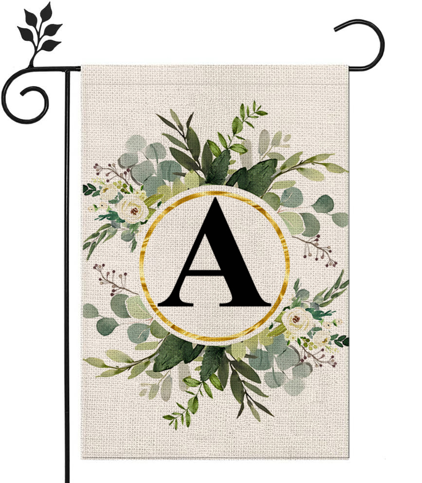 🔥Last Day Promotion-[SAVE 50% OFF]--Monogram Initial Letter Garden Flag-Family Last Name--BUY 3 GET 15% OFF & FREE SHIPPING