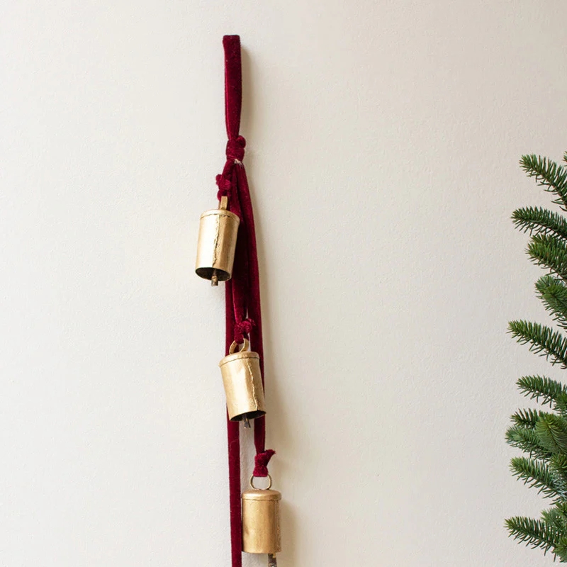 🎄Early Christmas Sale 49% OFF🔥Christmas Bell Cluster with Velvet Rope