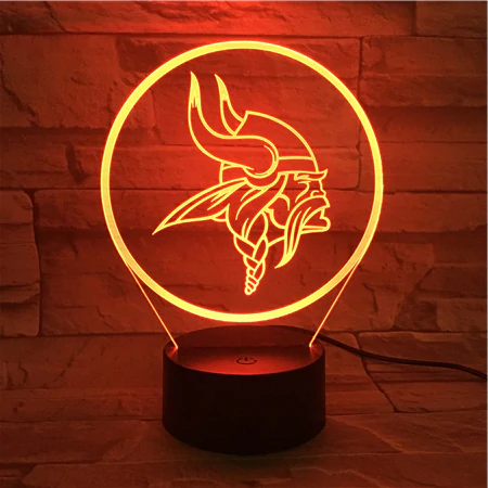 MINNESOTA VIKINGS 3D LED LIGHT LAMP