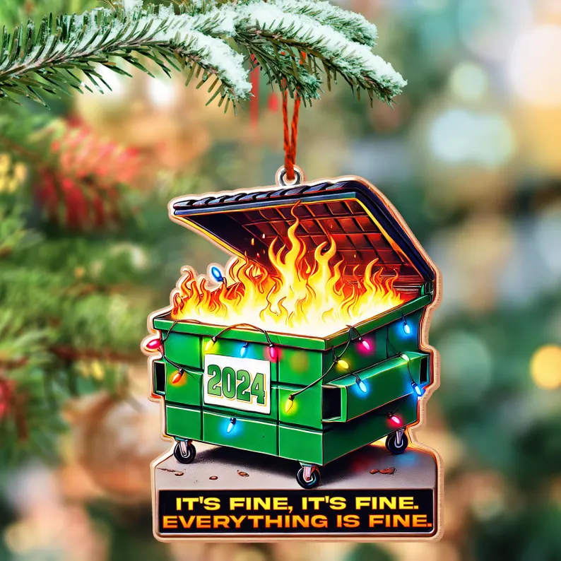 2024 Dumpster on Fire Ornament