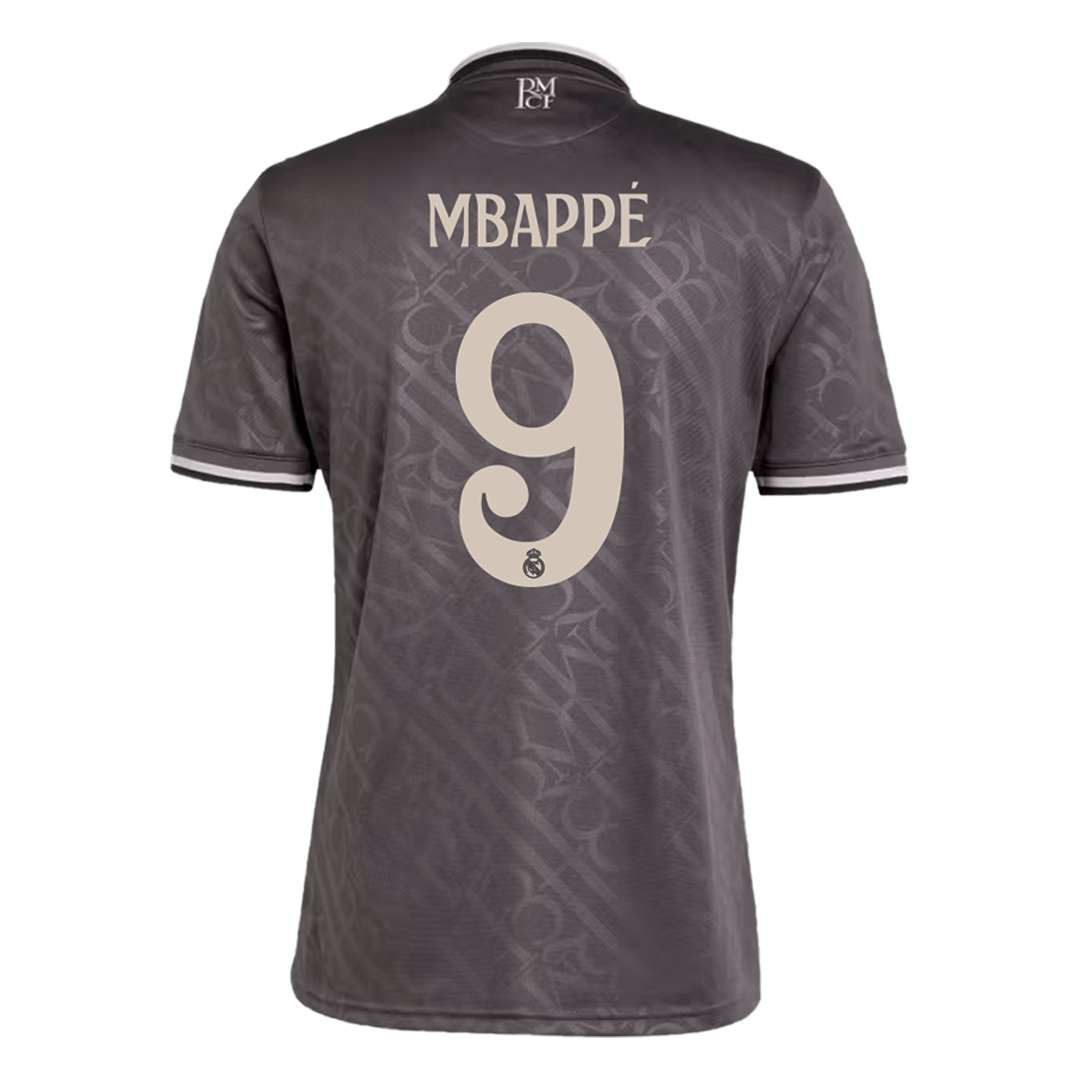 Mbappe #9 Third Away Football Shirt Real Madrid 2024/25