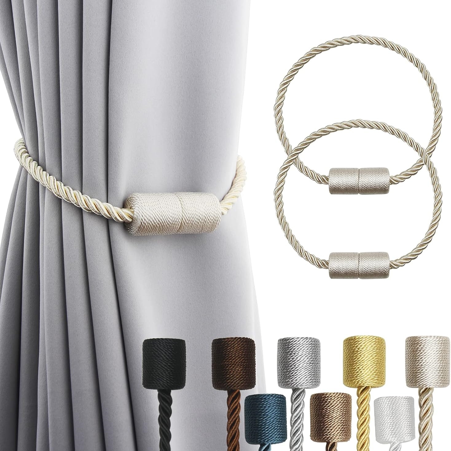 🔥On Sale🔥Strong Magnetic Curtain Tiebacks 2 Pack