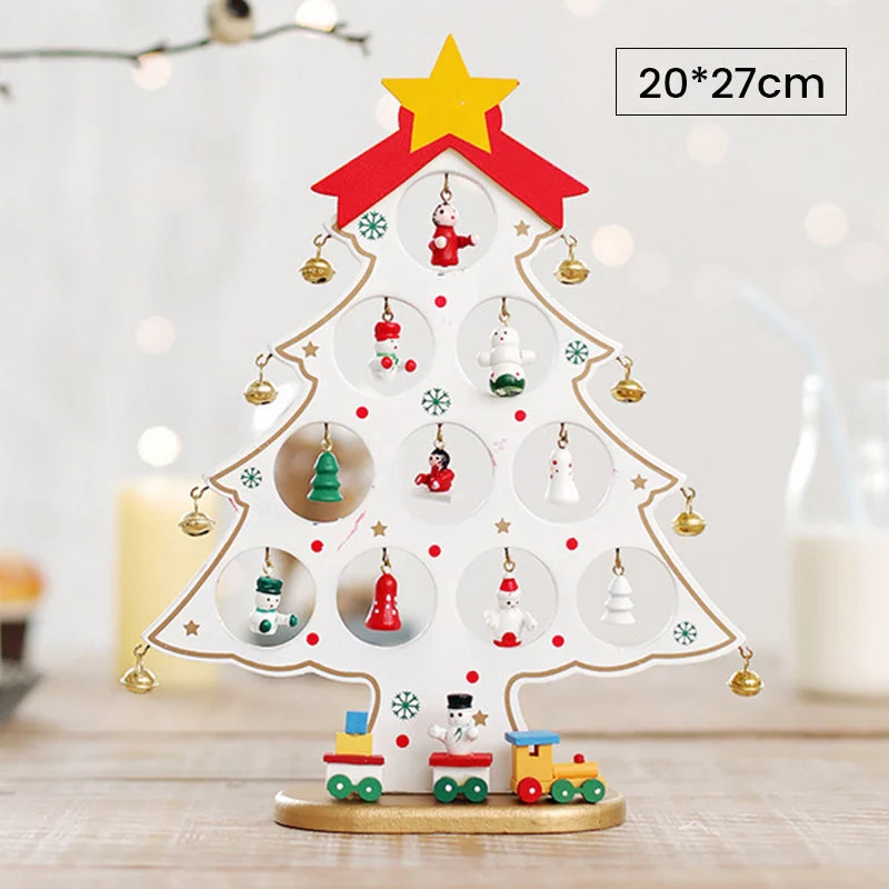 🎄Early Christmas Sale 50% OFF - 【Tiktok Hot Sale】DIY Wooden Mini Christmas Tree Set-BUY 2 FREE SHIPPING