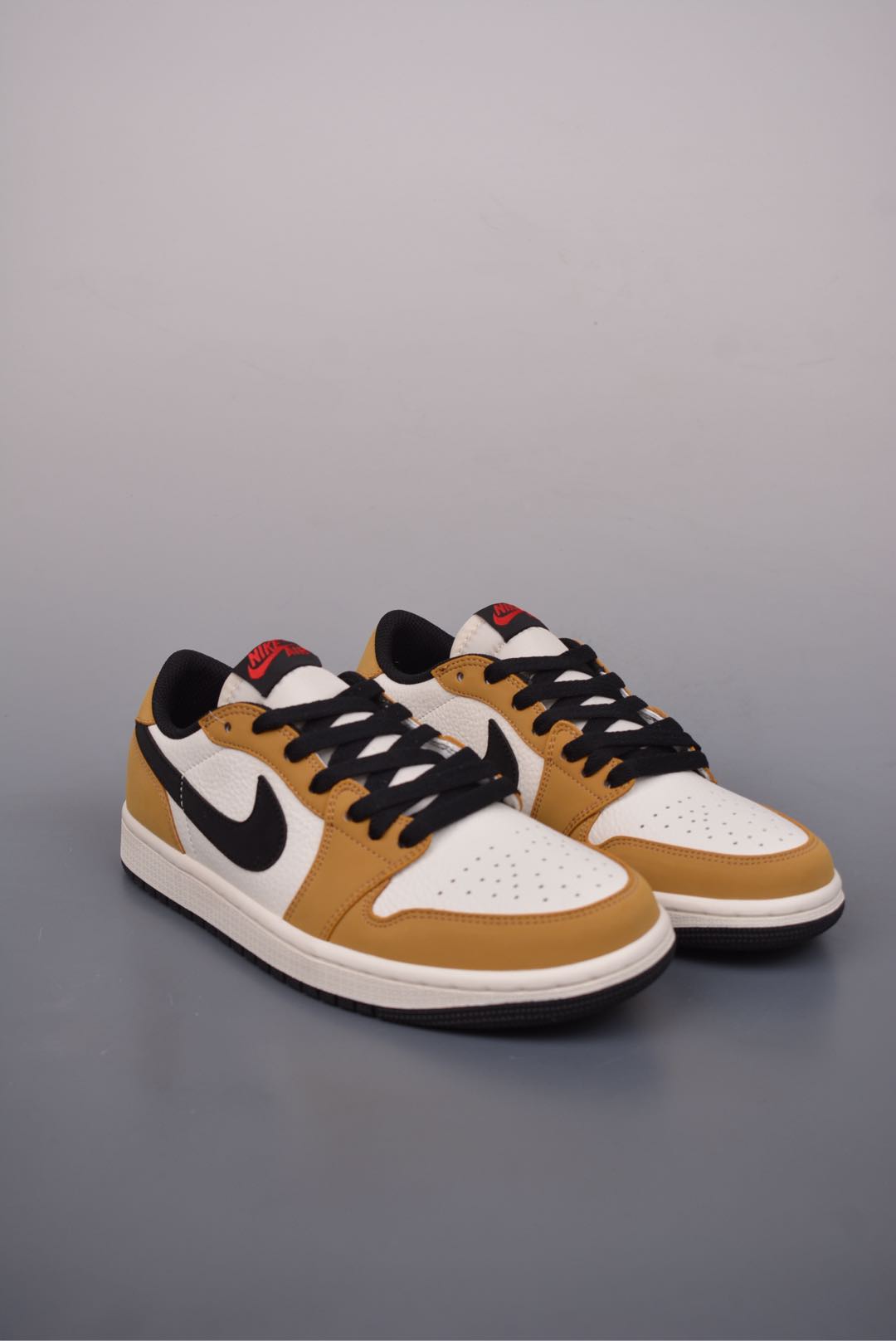 Nike Air Jordan 1 Retro Low OG Rookie of the Year Wheat Yellow Black and White CZ0790-107