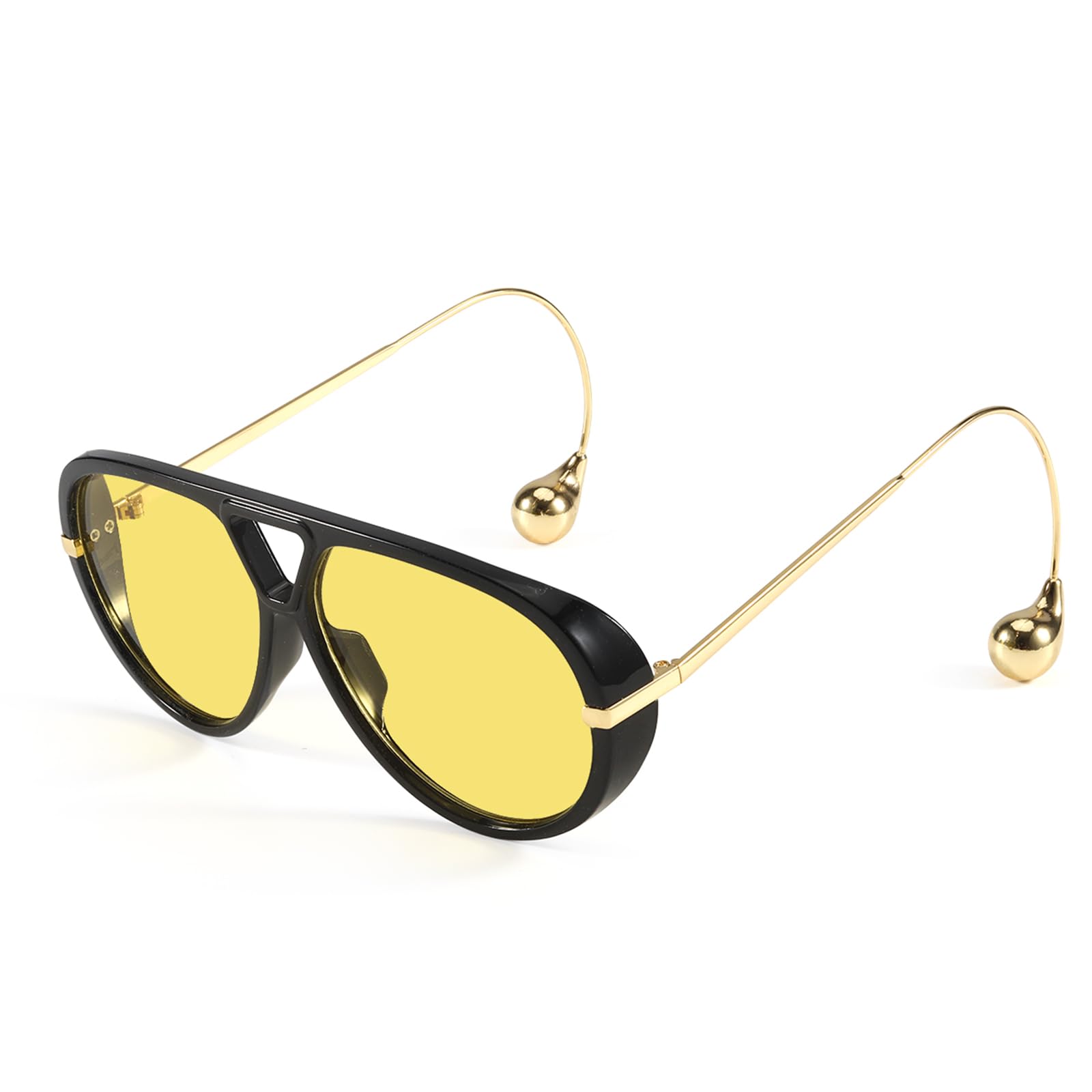 😍2025 Summer Must-Have🛒Oversized Aviator Sunglasses for Women With Earring