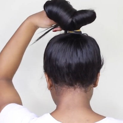 New Natural nape area straight Wig