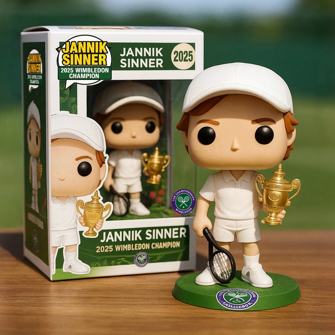 Jannik Sinner – 2025 Wimbledon Champion Pop! Figure