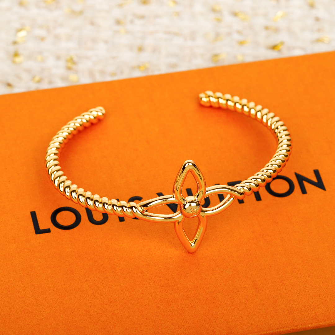 Louis Vuitton Floral Open Bracelet