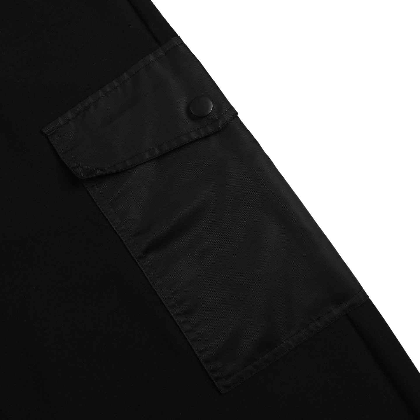Prada 25ss recycled nylon double pocket cotton fleece sweatpants