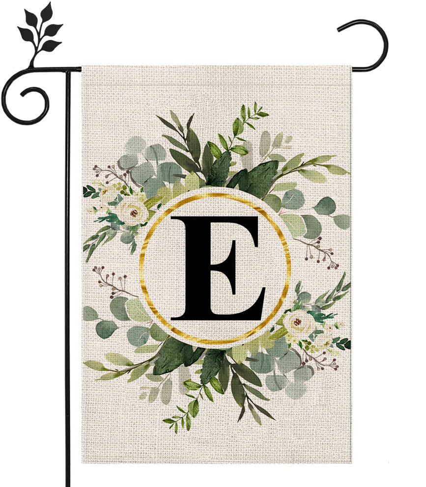 🔥Last Day Promotion-[SAVE 50% OFF]--Monogram Initial Letter Garden Flag-Family Last Name--BUY 3 GET 15% OFF & FREE SHIPPING