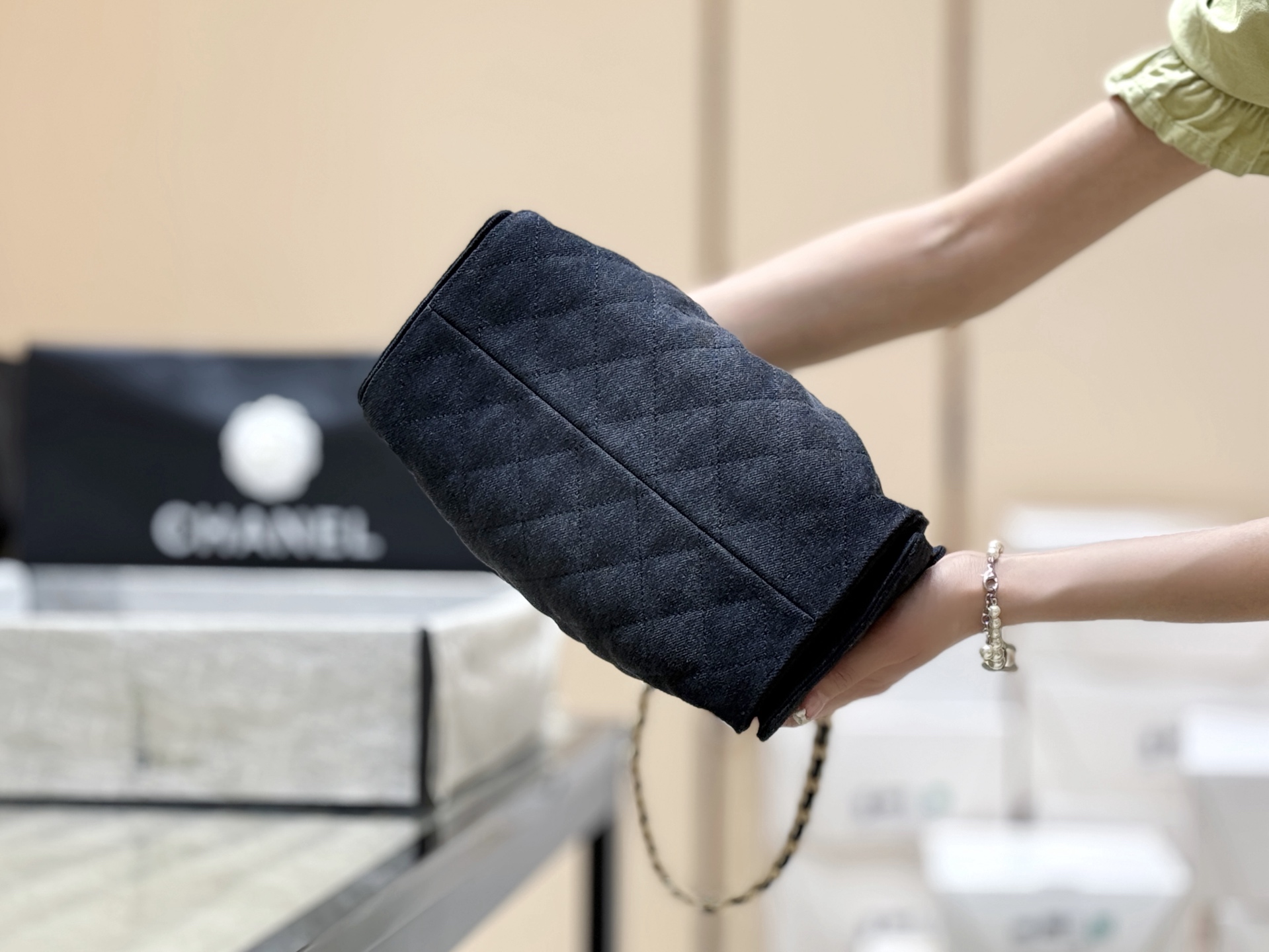 Chanel 25S Spring/Summer Collection Denim Handbag AS5293 00138