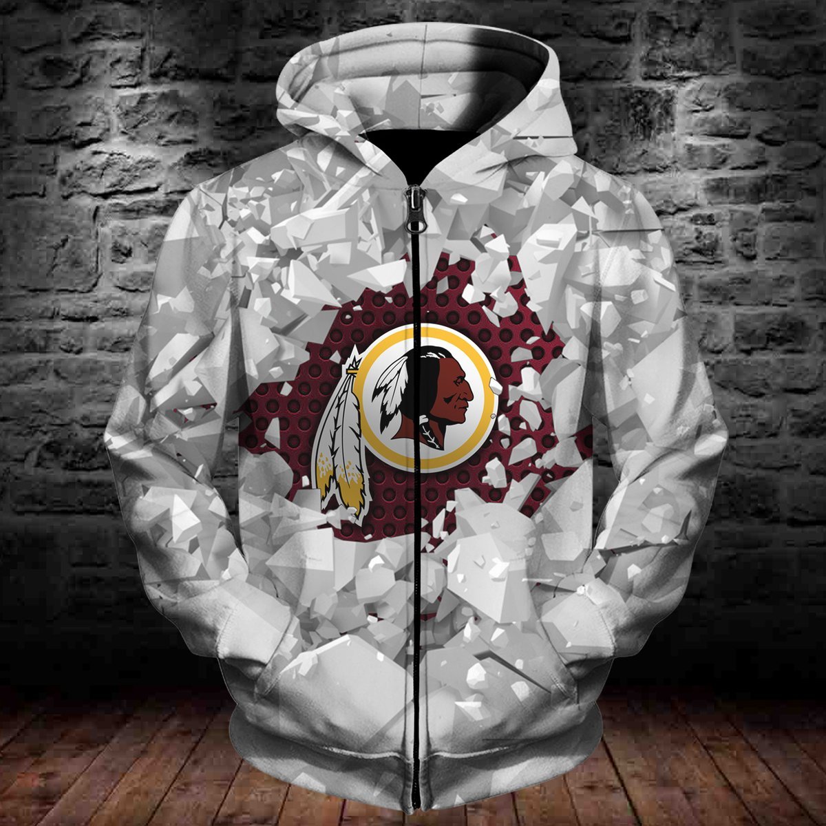 WASHINGTON HOODIE 3D ICE11