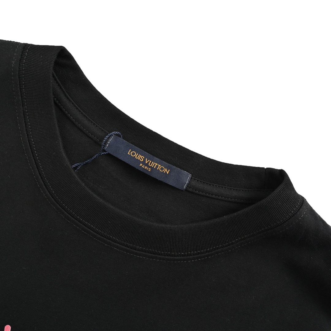 Louis Vuitton 24ss dotted large letter logo print short sleeves