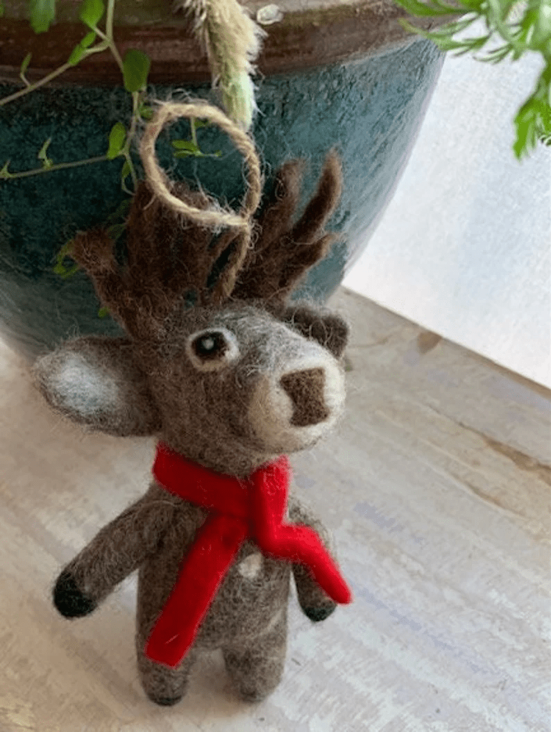 Felt Elk Felt Wool Christmas DECORATION