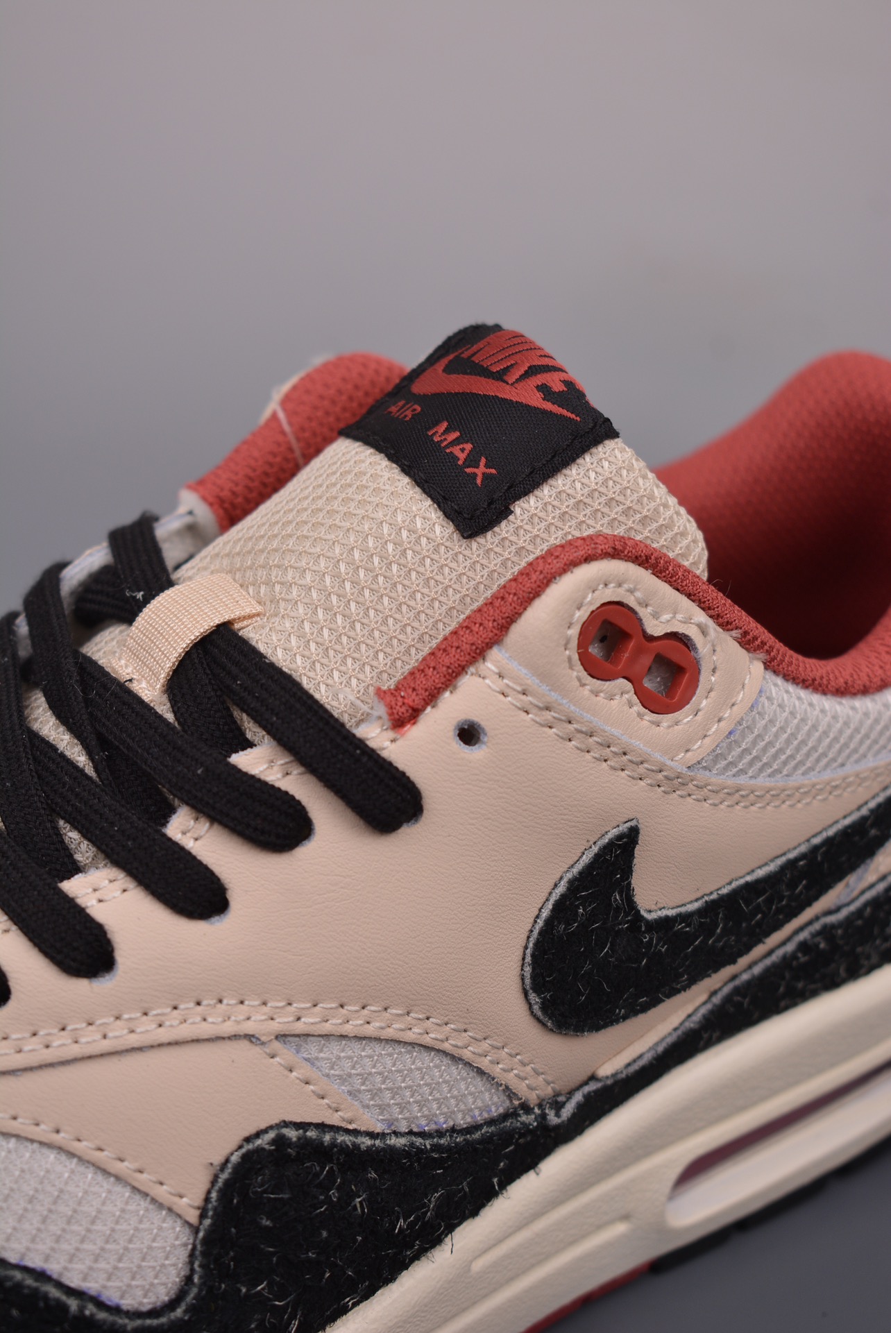 Nike Air Max 1Keep Rippin Stop Slippin 2.0 Black White Grey Embroidery FD5743-200