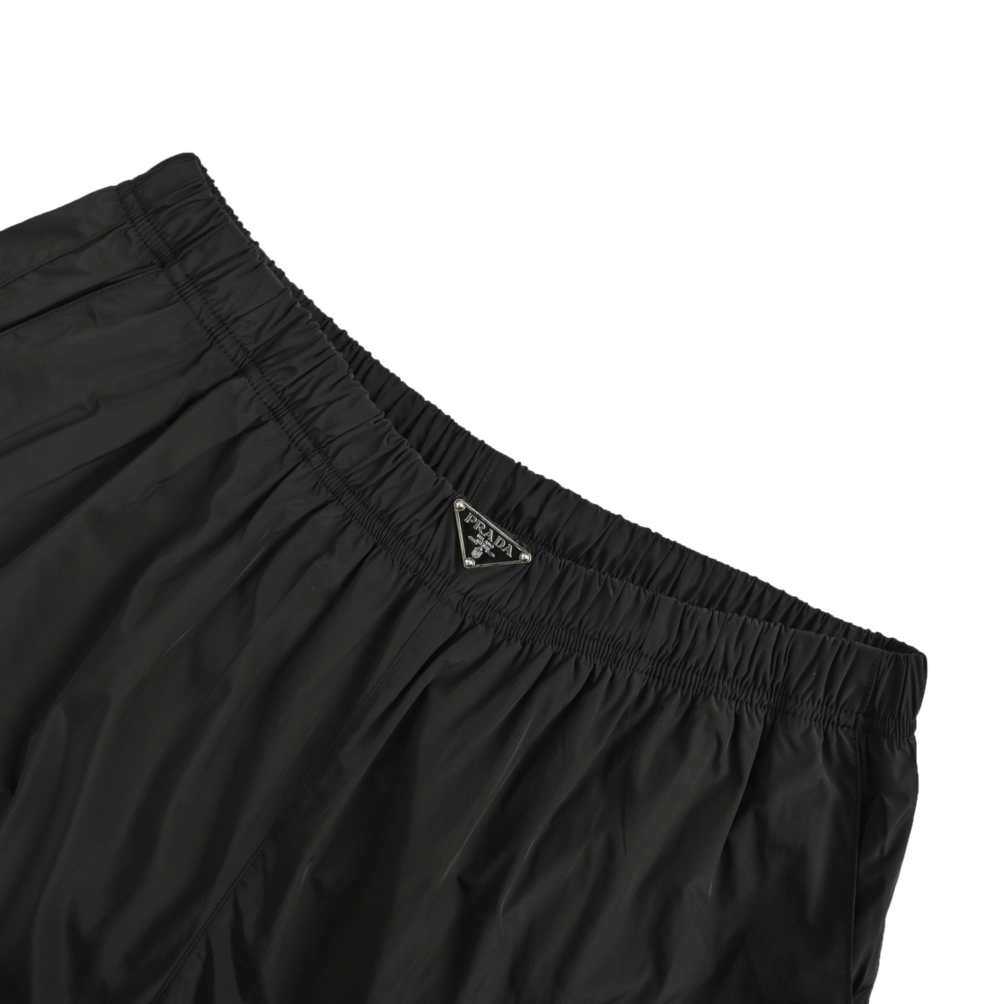 Prada 25ss waist triangle logo beach shorts
