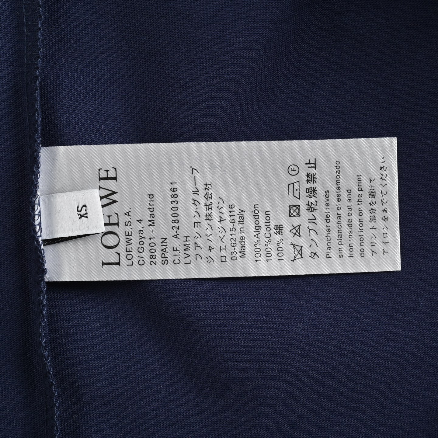 Loewe 25ss embroidered logo short sleeve