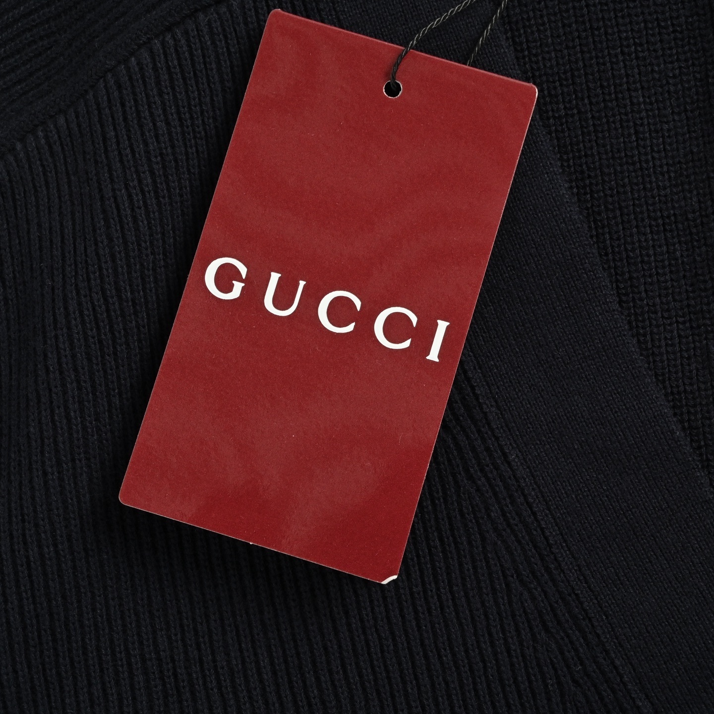 Gucci 25Fw collar intarsia knitted cardigan