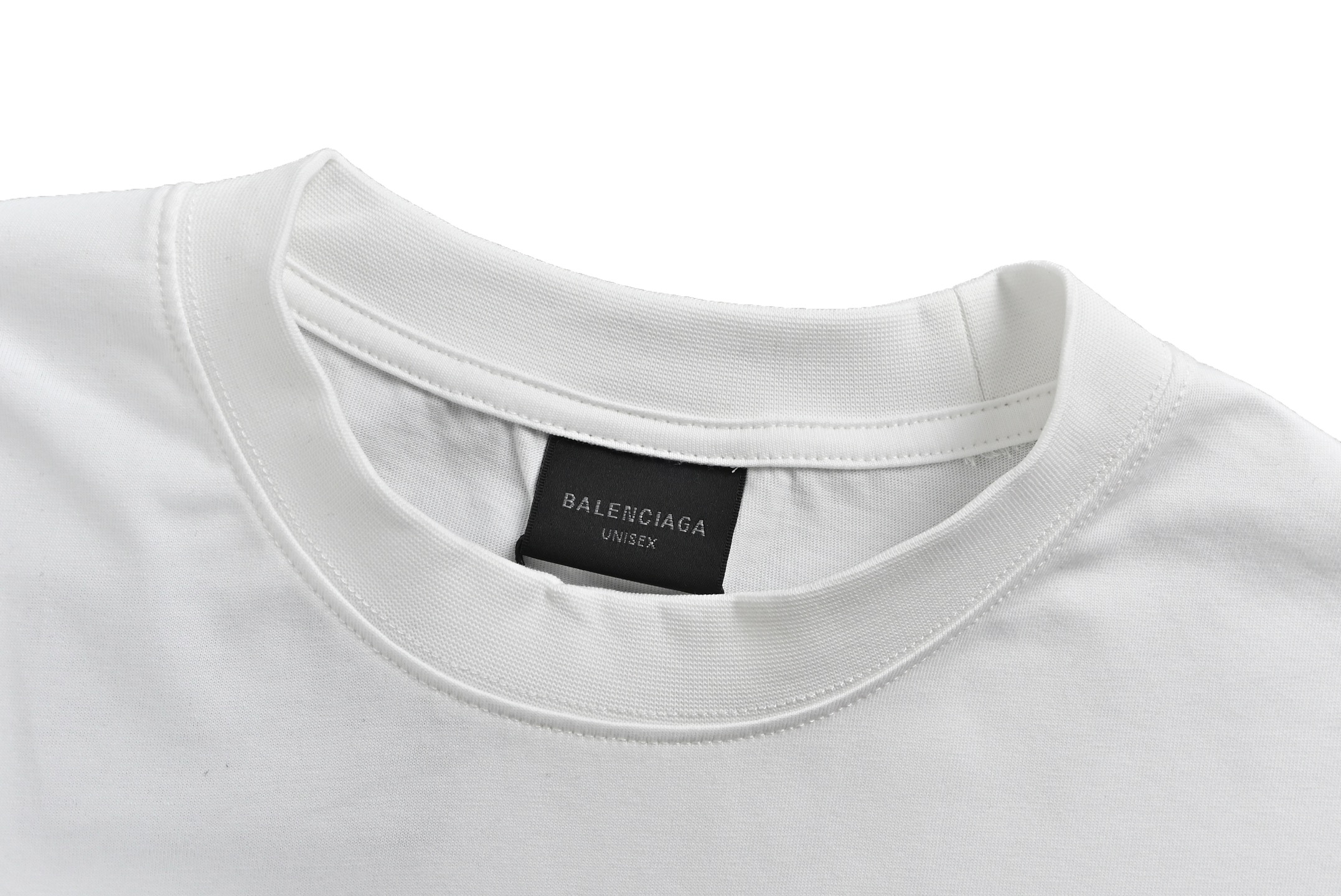Balenciaga NICOLE Artwork Art Signature Print Short Sleeve