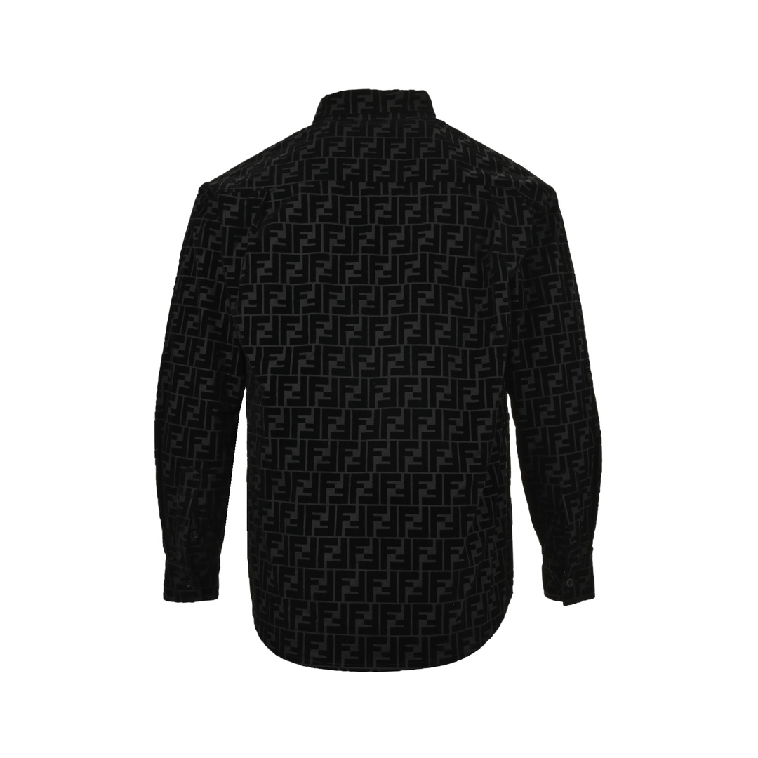 Fendi 24Fw FF flocked all-over print shirt