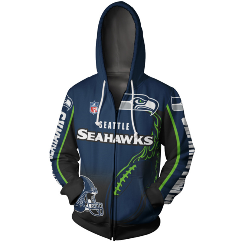 SEATTLE SEAHAWKS 3D HOODIE SSSS008