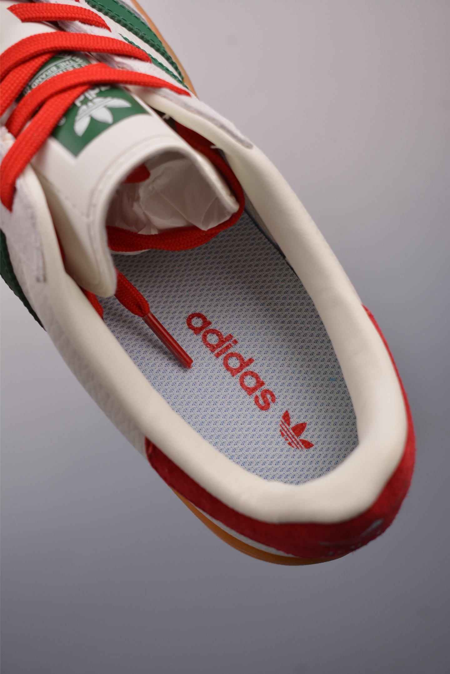 Adidas Samba OG White, Red and Green CH6336
