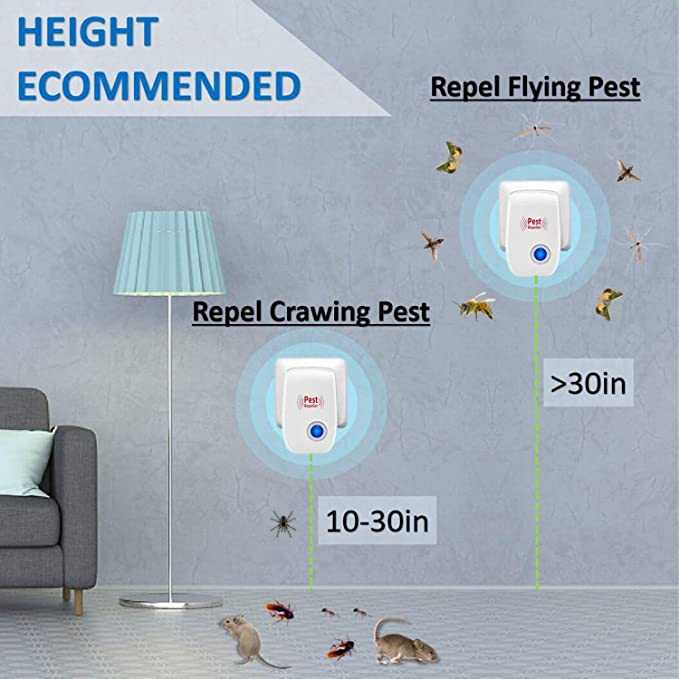 🔥Last Day Promotion-[SAVE 50% OFF]-🦟2023 Upgrated Ultrasonic Pest Repellent for Bugs Roaches Insects Mice Spiders Mosquitoes