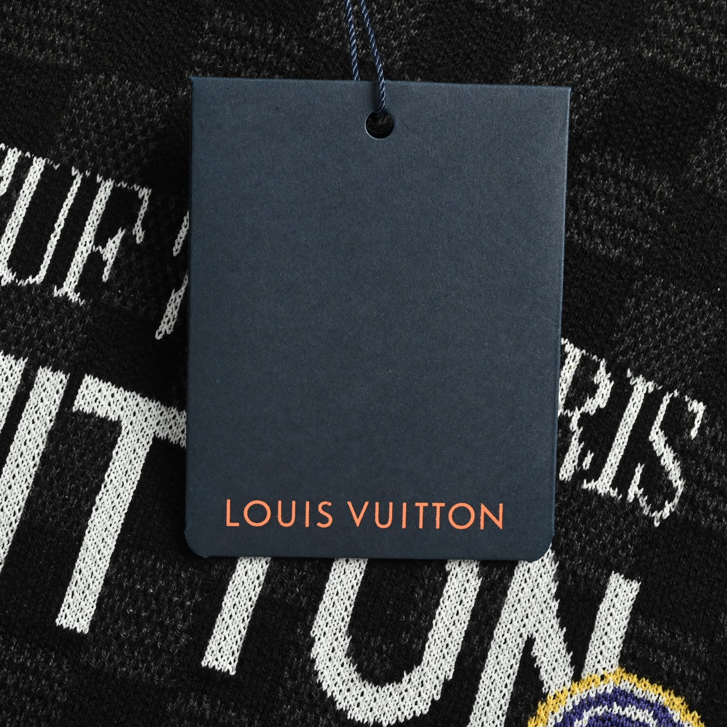 Louis Vuitton 25ss luggage tag checkerboard jacquard knit short sleeve