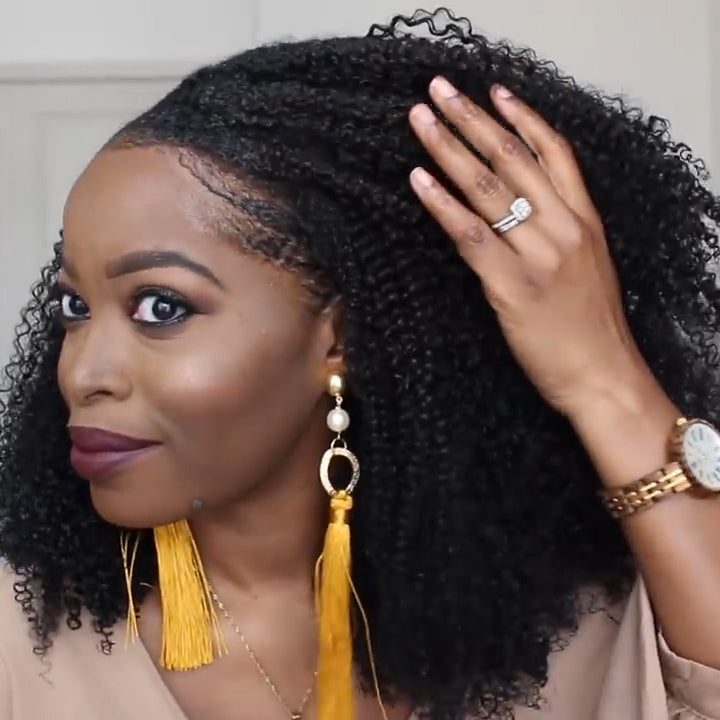 New  Friendly SHORT CURLY LACE FRONT WIG