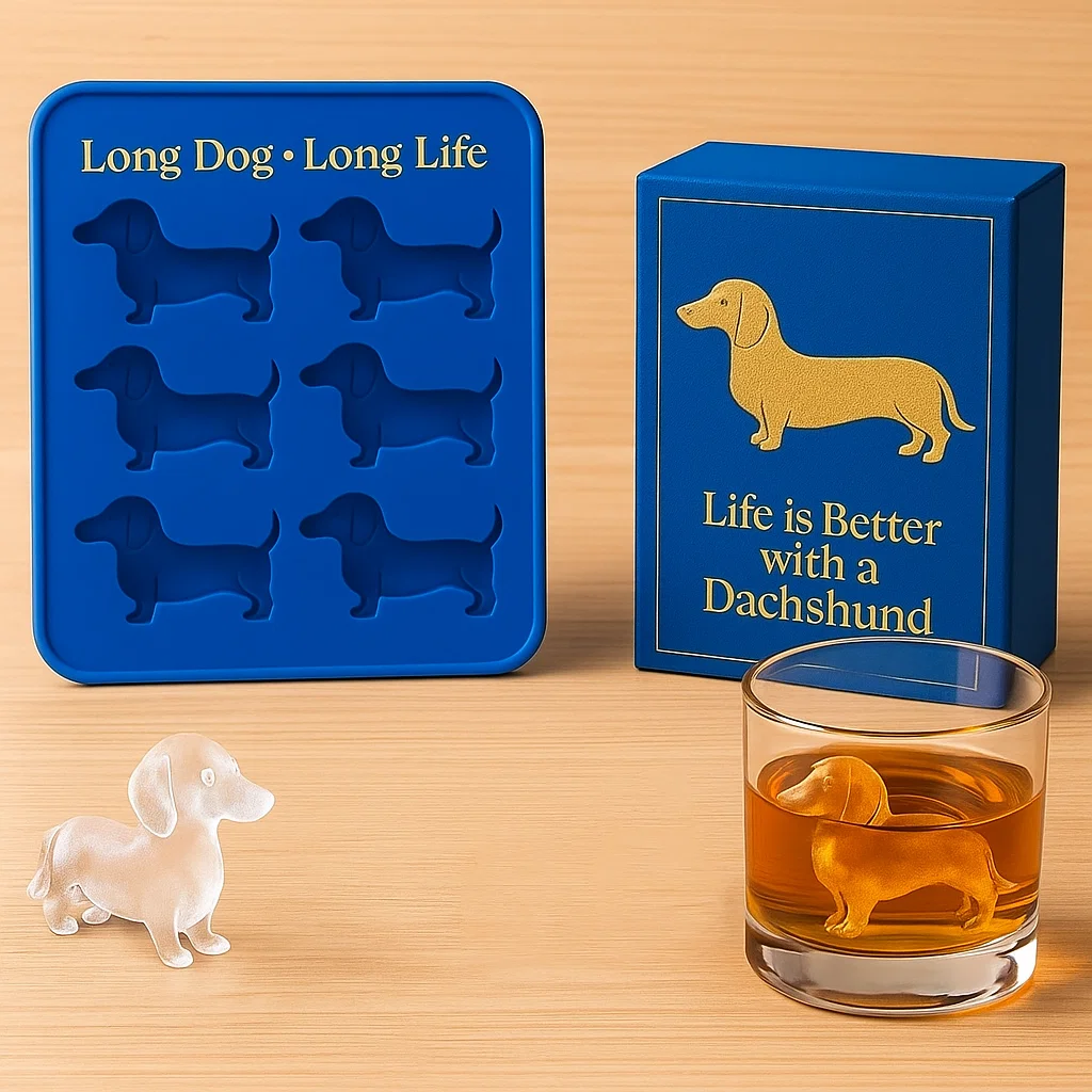 Dachshund ice cube mold
