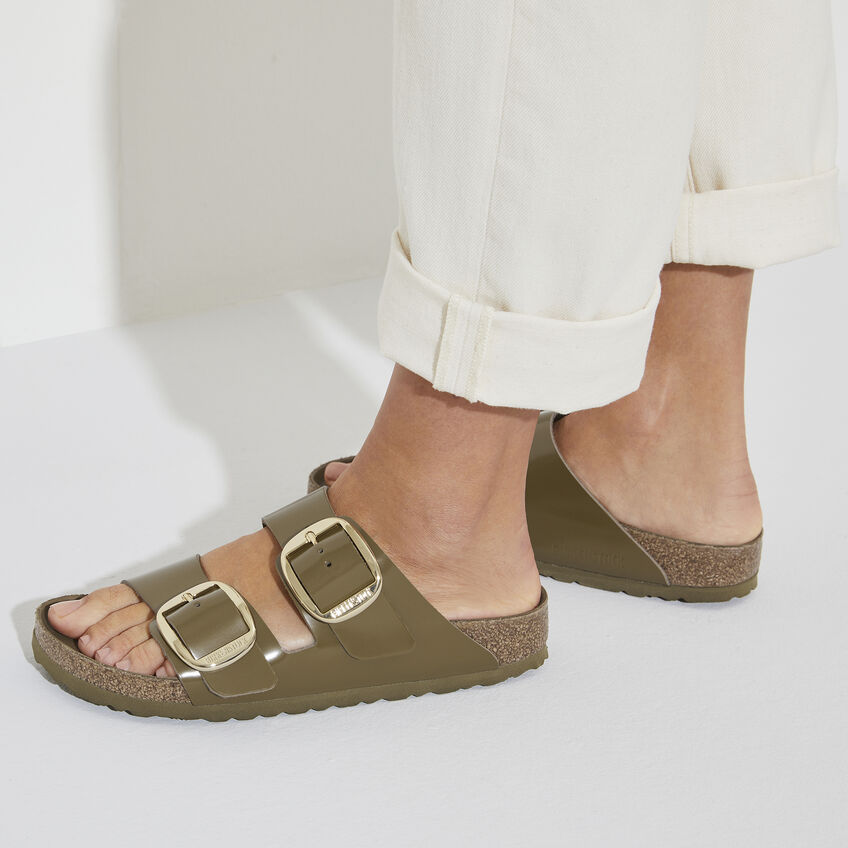 Arizona Big Buckle Natural Leather Patent B-83965