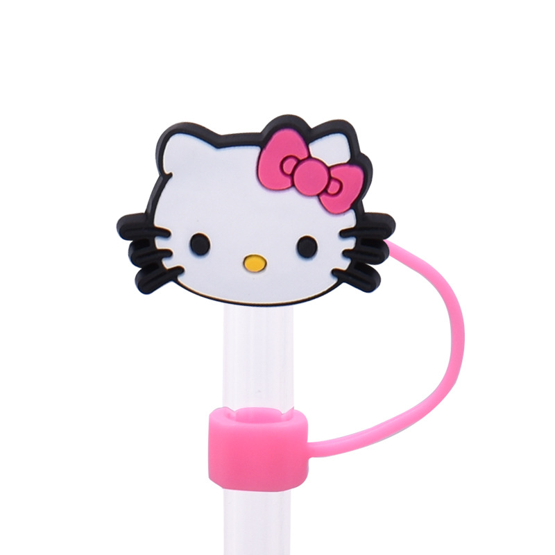 20 Styles Hellokitty Straw Covers Cap