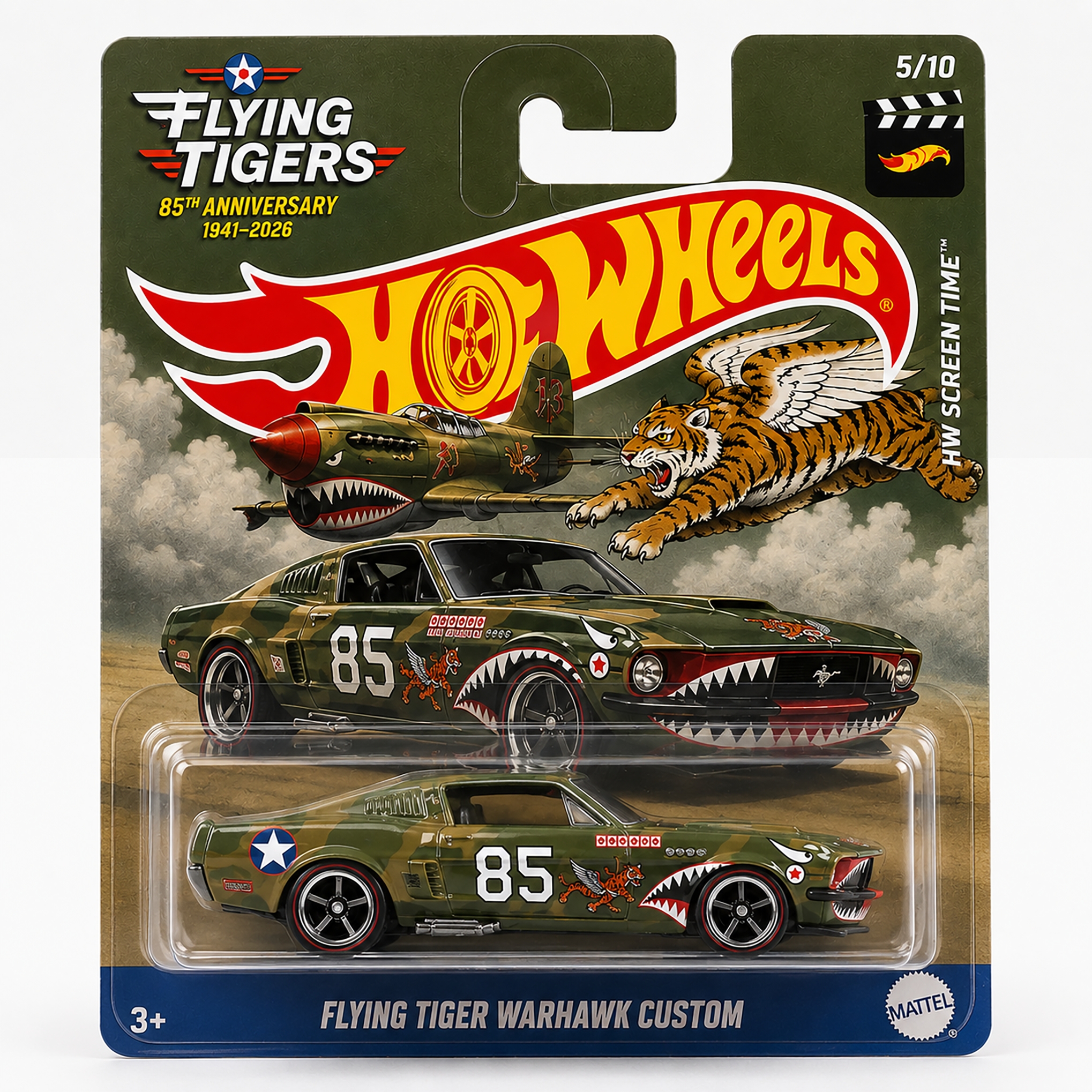 Hot Wheels Flying Tigers Warhawk Custom – 85th Anniversary Edition