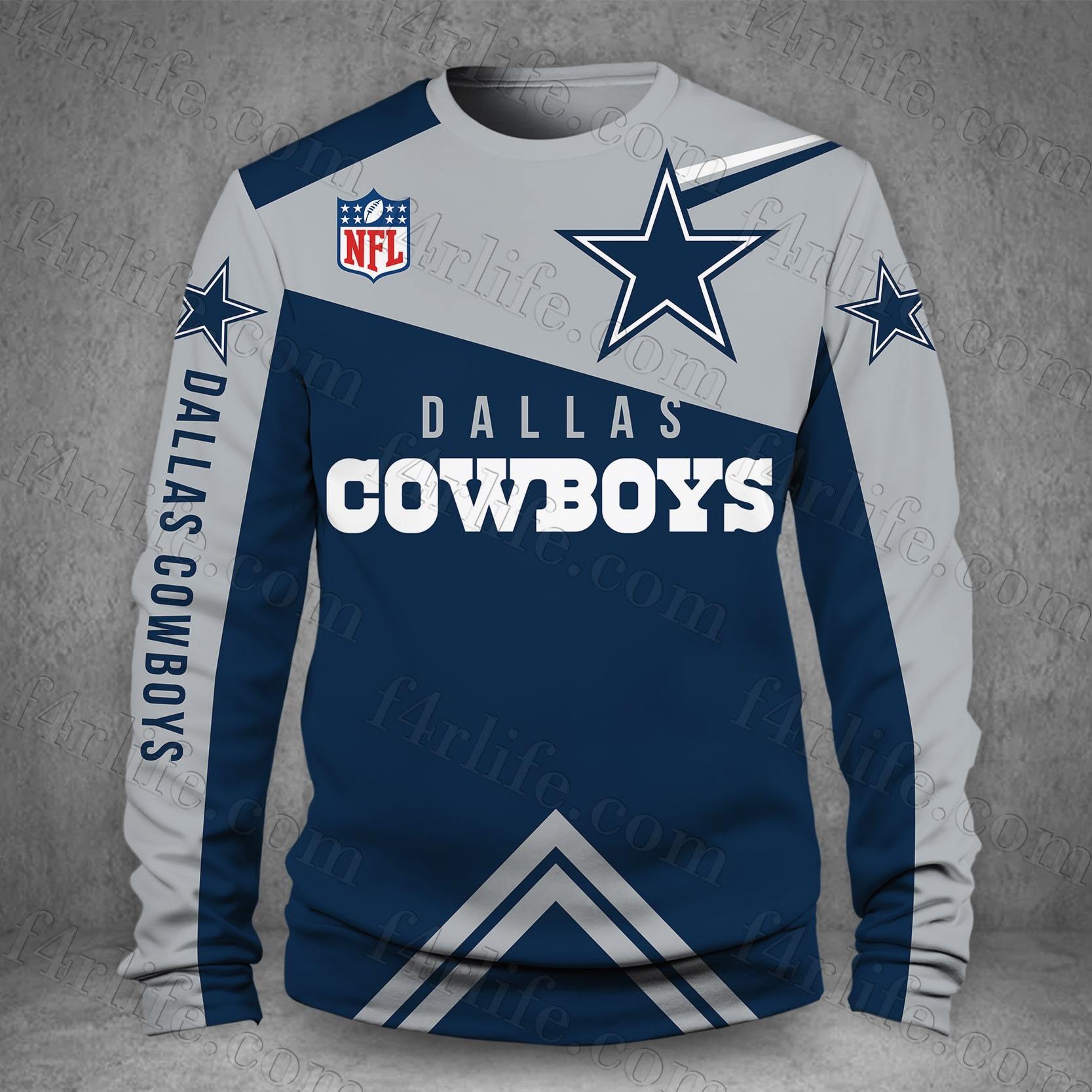 DALLAS COWBOYS LOVE HOODIE 3D VIP 19
