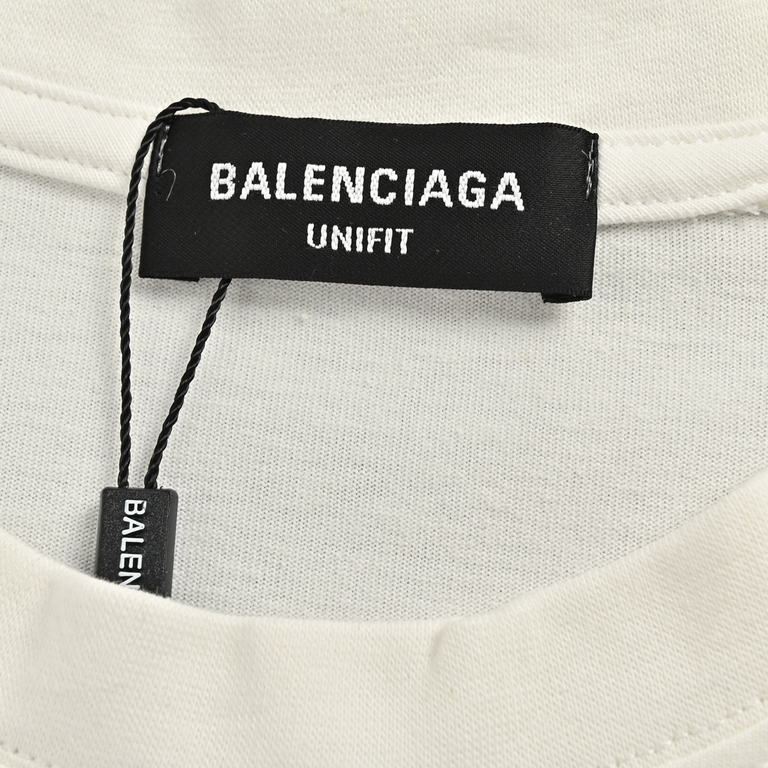 Balenciaga 24ss sunset tower coconut tree print short sleeve
