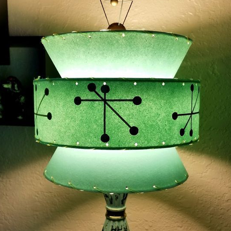 Mid Century Vintage Starburst Atomic Lamp Shade