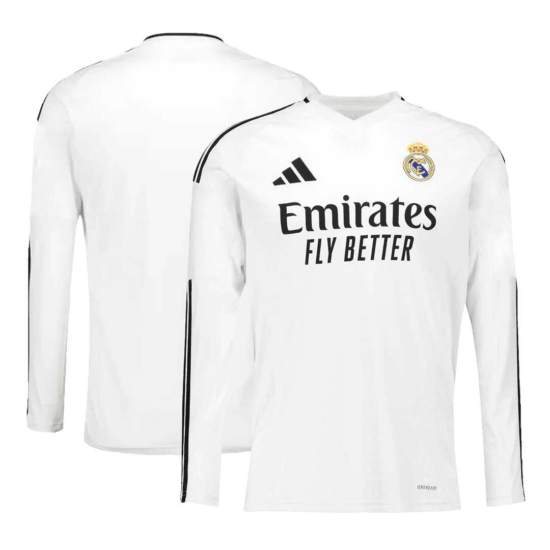 Real Madrid 2024/25 home long-sleeved football shirt