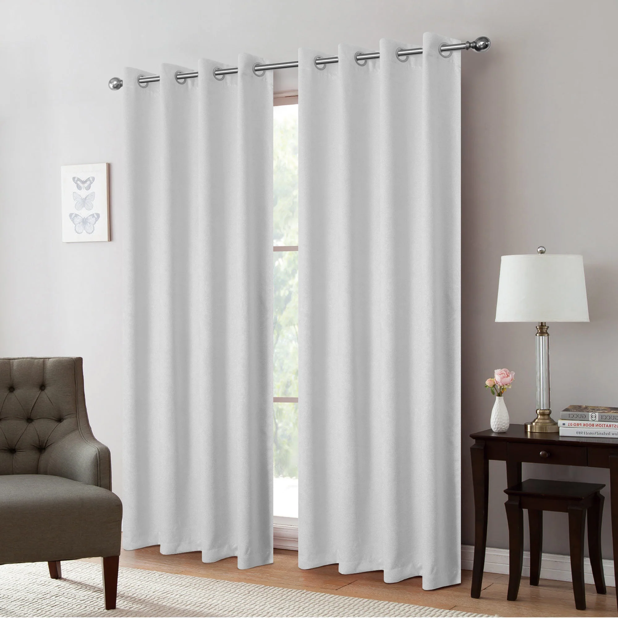 Isla Thermal Room Darkening Grommet Window Panel, 54x84 Inches