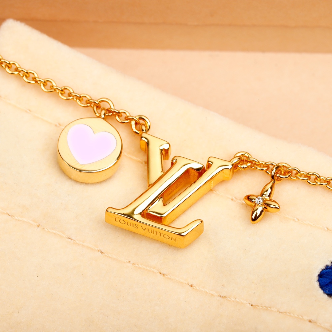 Louis Vuitton ICONIC HEART series multi-element necklace