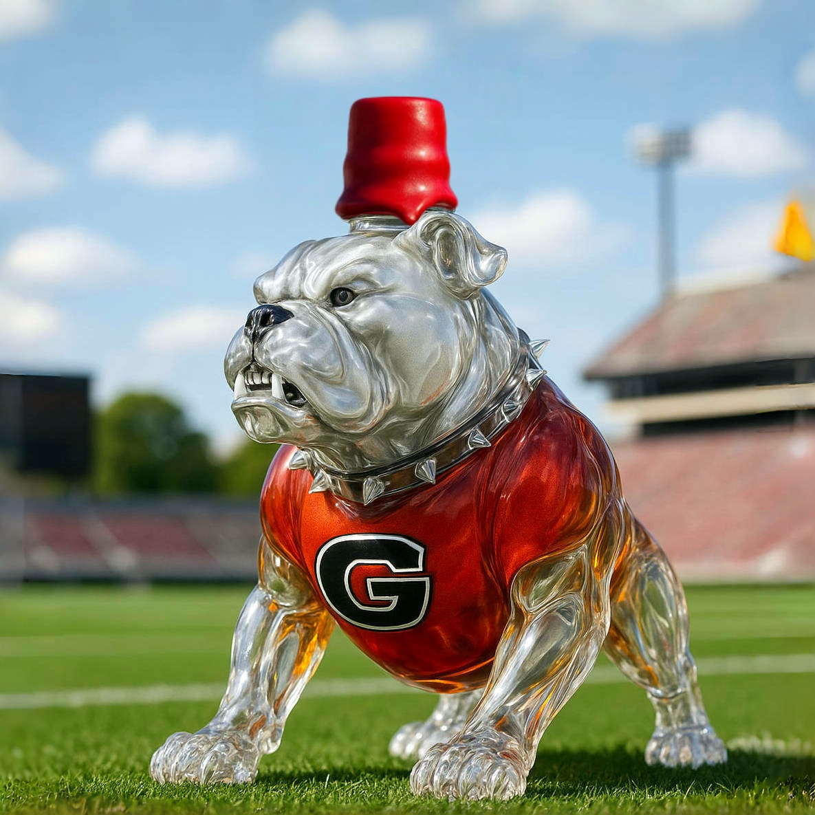 Georgia Bulldogs Whiskey Bottle