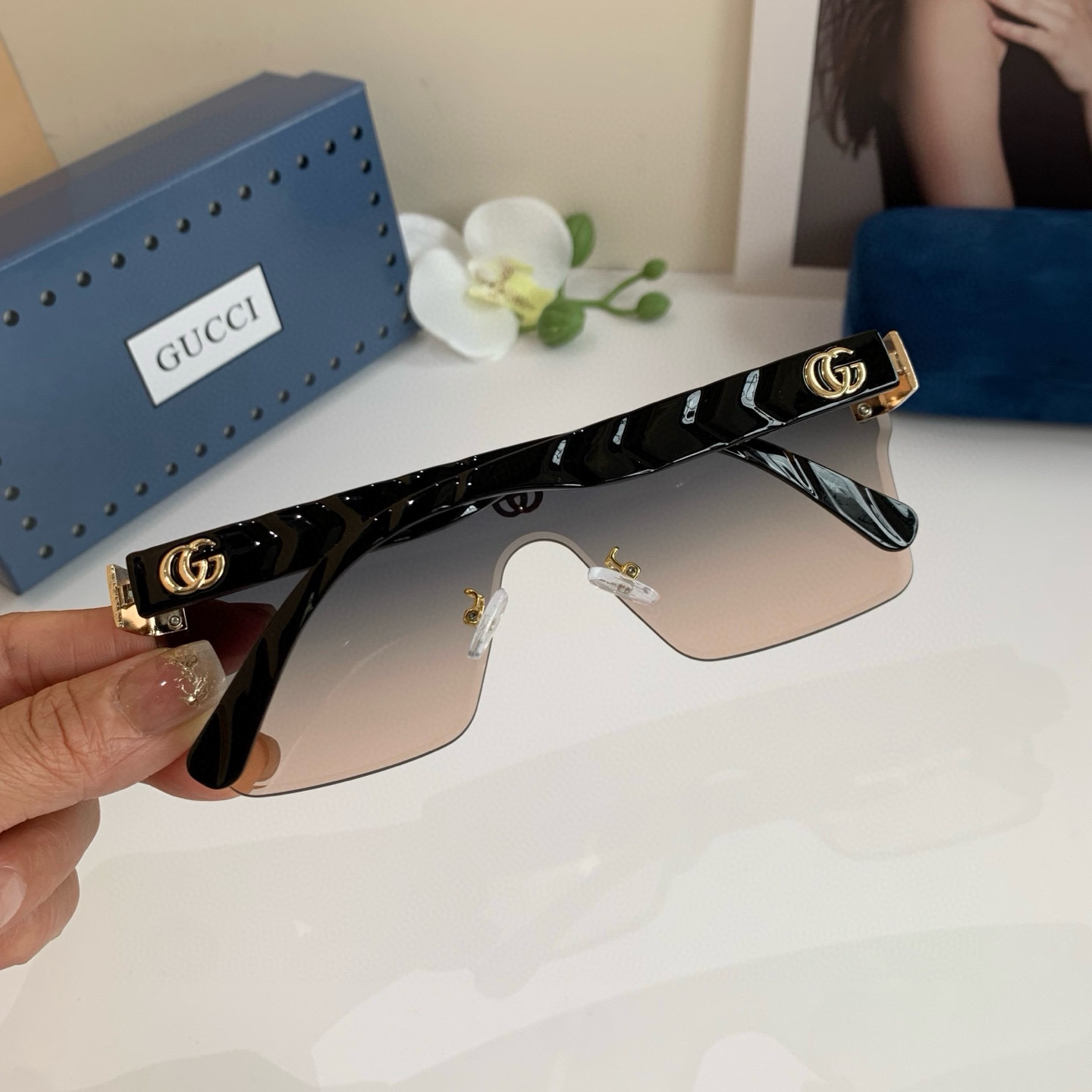 Gucci rimless sunglasses