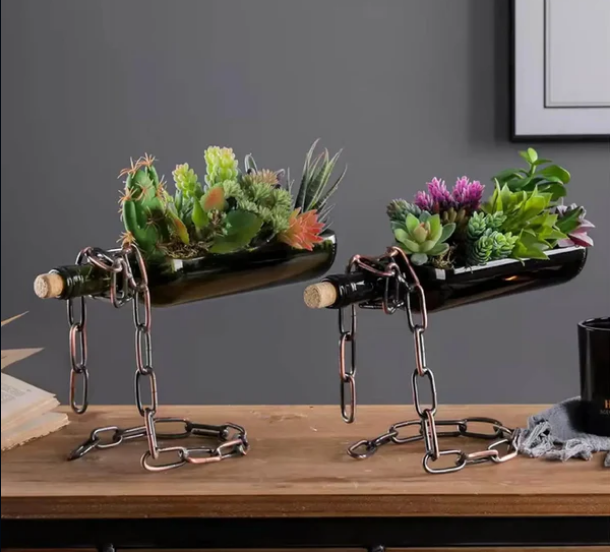 Creative Floating Chain Wine Rack