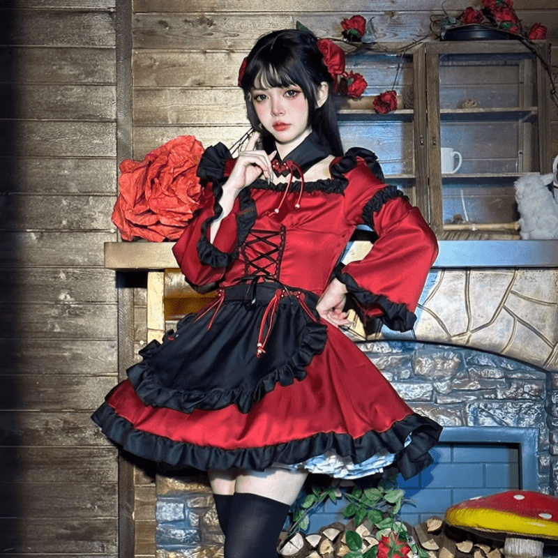 Cosplay Maid Gothic Devil Lolita Dress