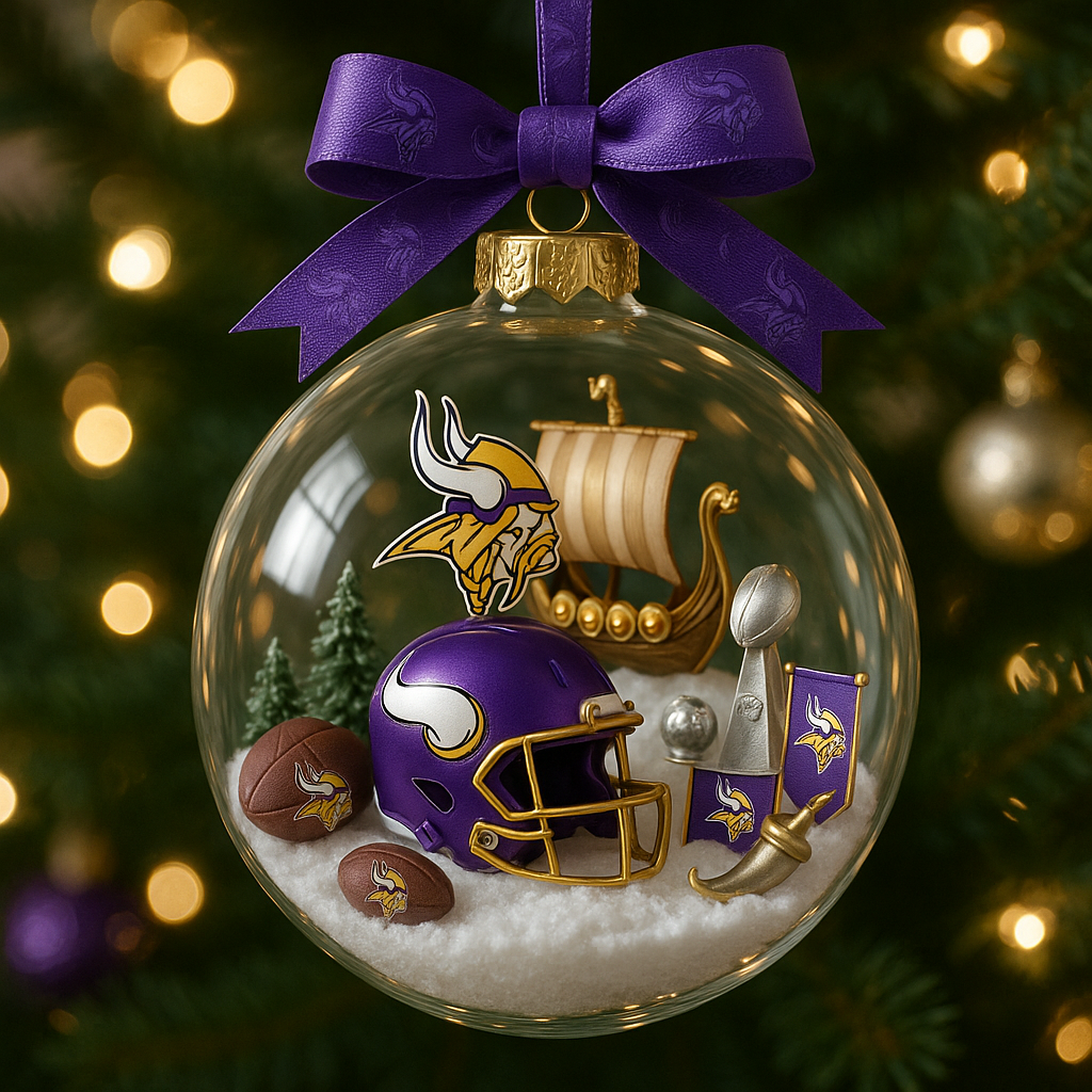 Minnesota Vikings Holiday Ornament – A Legendary Christmas Keepsake