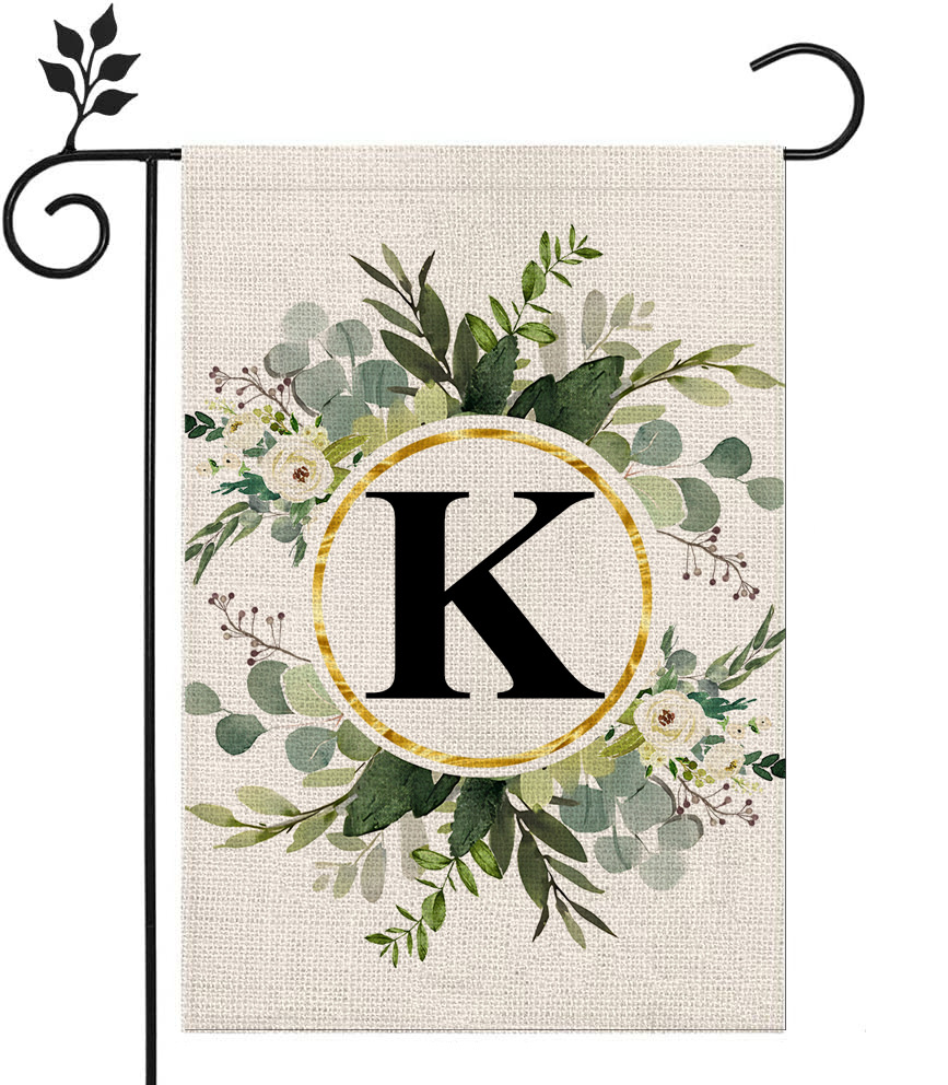 🔥Last Day Promotion-[SAVE 50% OFF]--Monogram Initial Letter Garden Flag-Family Last Name--BUY 3 GET 15% OFF & FREE SHIPPING