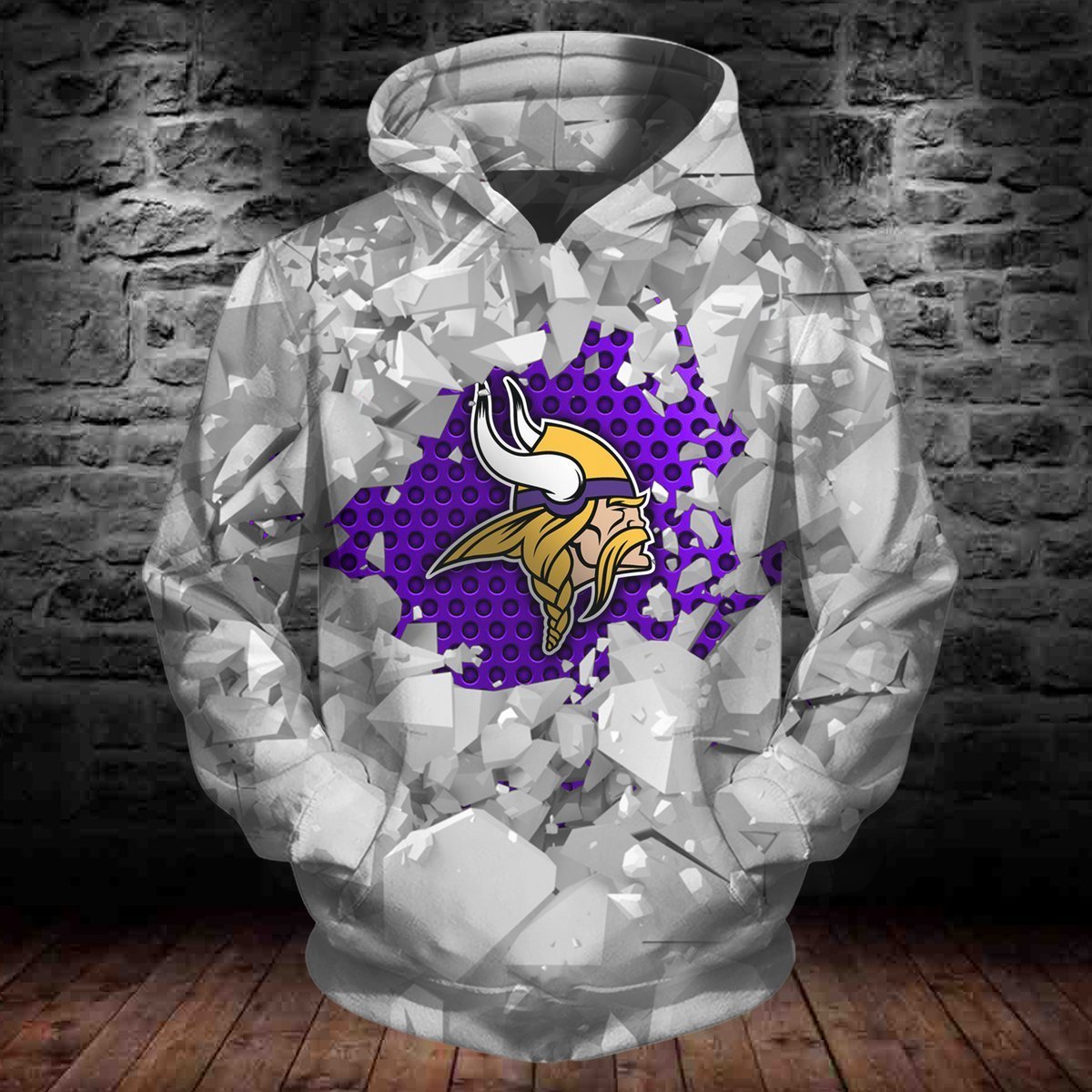 VIKINGS HOODIE 3D ICE14